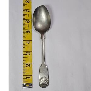 Antique Yates & Sons Shell Pattern Silver Spoon G, Lohse & co